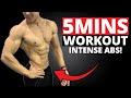 5 MIN PERFECT ABS WORKOUT (NO EQUIPMENT BODYWEIGHT ONLY)
