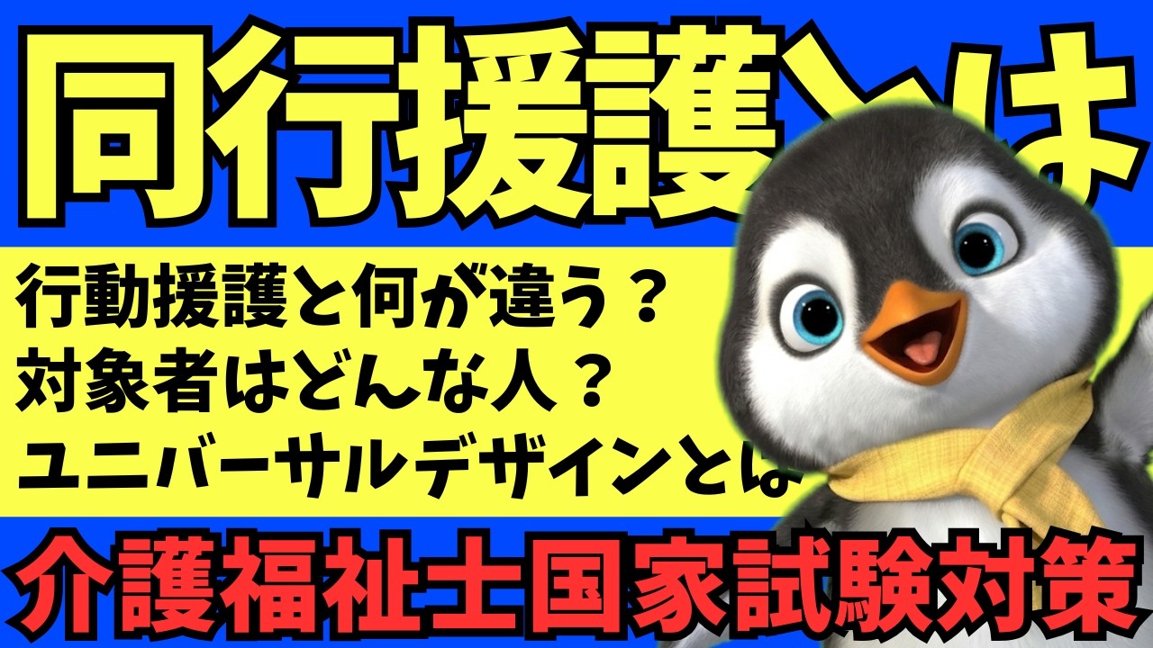 【第38回国試過去問】行動援護と同行援護の違いを分かりやすく解説します【第39回介護福祉士国家試験対策】
