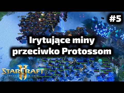 Bardzo irytujące Protossa szybkie miny - Terran poradnik - Widow mine opening TvP #5
