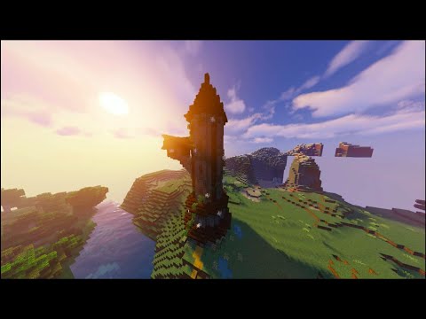 CurryMunchGaming - Abandoned Wizard Tower- Minecraft Timelapse [TheFatRat & Anjulie- Close to the Sun]