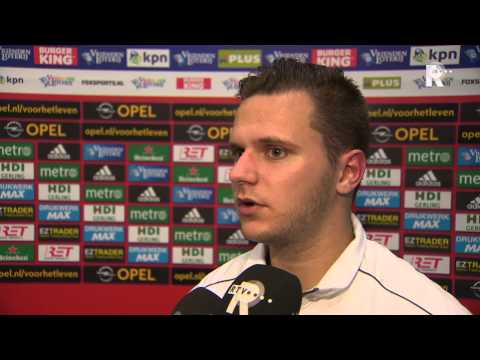 Ricky van Haaren na afloop van Feyenoord - FC Dordrecht