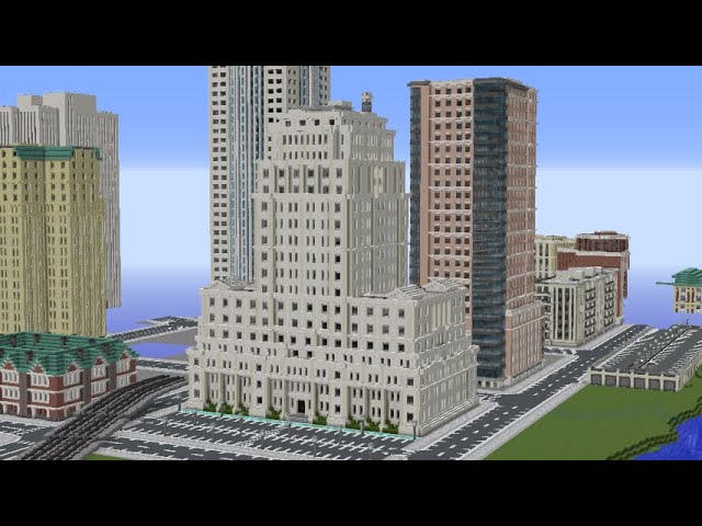 National Bank Building + Timelapse Minecraft Map