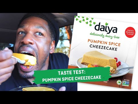 taste test: Daiya pumpkin spice cheezecake (vegan) | Chris C-Snacks Clarke for hot for food