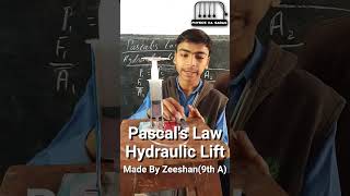 Hydraulic Lift | Pascal's Law | Physics | 9th | 11th | Demonstration |