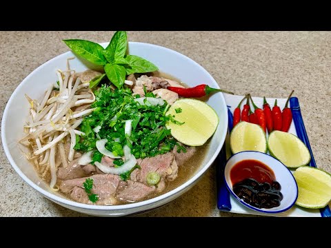 BEST Instant Pot Pho Ga Tai Bo Vien (Chicken Pho with Sliced Ribeye & Beef Balls) Kid Friendly
