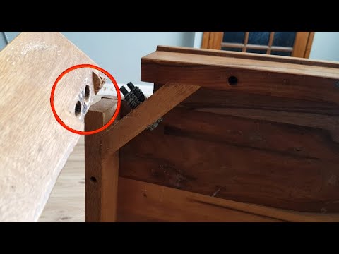 How To Fix A Broken Coffee Table Leg,(easy fix diy)