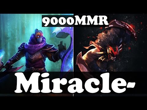 Miracle- 9000 MMR Plays Anti-Mage And Bloodseeker - Pub Match Gameplay - Dota 2