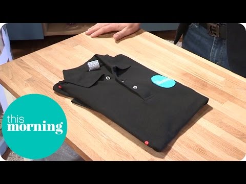 How To Fold A T-Shirt Like A Pro - Life Hack | This Morning