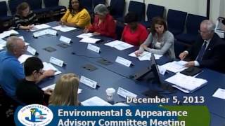 preview picture of video 'Environmental & Appearance Advisory Committee - December 5, 2013'