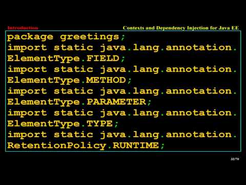 Introduction to Contexts and Dependency Injection for Java EE