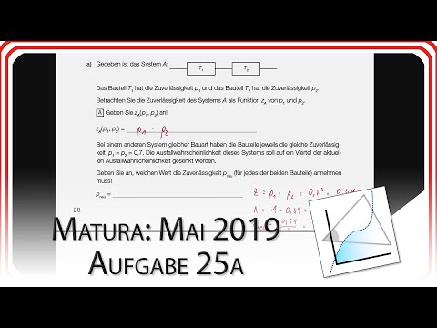 Matura 2019 Mai: Aufgabe 25a - Zuverlässigkeit eines Systems | Mathe EasyGoing