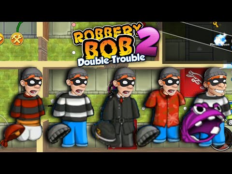 Robbery Bob 2 - All Costumes Funny Gameplay Part 87