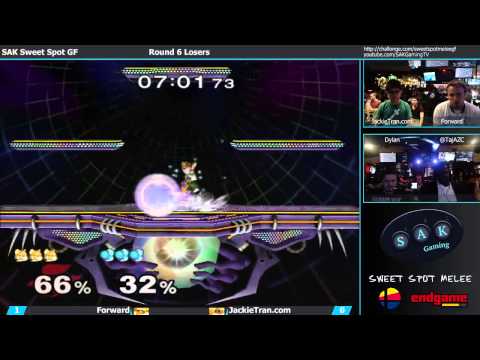 SAK Sweet Spot Melee Grand Finals LR6: Forward (Fox/Falco) vs. JackieTran.com (Sheik)