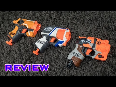 Видео обзор Бластер Nerf MicroShots Elite Firestrike