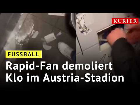 Rapid-Fans überschwemmen Toiletten im Austria-Stadion