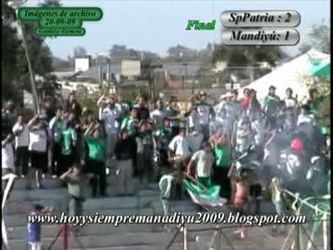 Mandiyú - Ultimo partido jugado contra Sp Patria 20-09-09