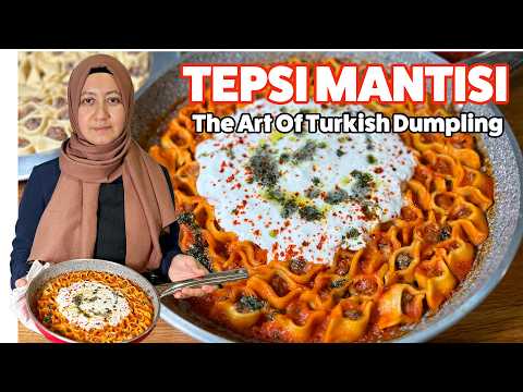 Turkish Tepsi Manti! The Art Of Turkish Dumplings / Regional Food Series - Central Anatolia Region