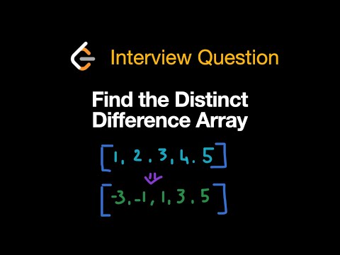 Find The Distinct Difference Array Leetcode 2670 Python