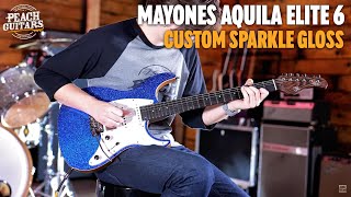 Video thumbnail for No Talking...Just Tones | Mayones Aquila Elite 6 Custom Sparkle Gloss by Peach Guitars