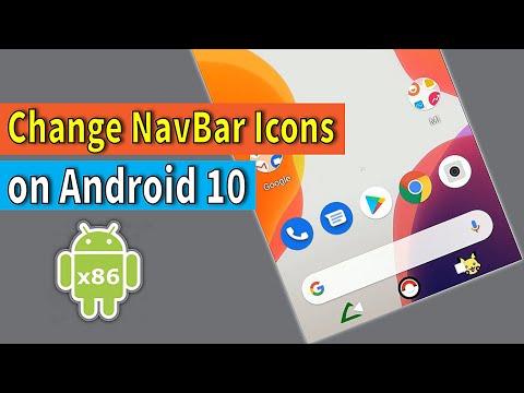 How to change navbar icon on android 10