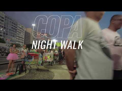 Copacabana Rio de Janeiro  Beach Walk Evening