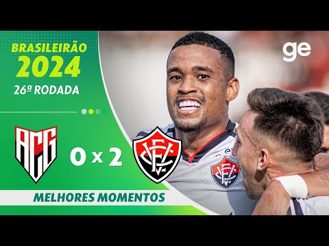 Gols e lances de Atlético-GO x Vitória