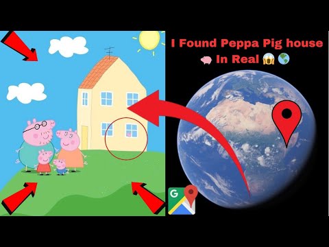 I Found Peppa pig house 🏠 In Real On Google Earth World 4d Maps🌎#googlemaps #googleearth#viralvideo 