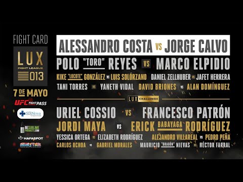 Lux Fight League 13 LIVE Friday, May 7, 2021 at 7 p.m. ET on Fight Network