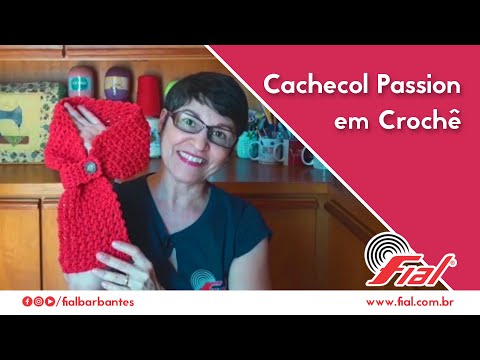 Gola de Crochê com Botão: Aprenda Como Fazer | Fial Barbantes