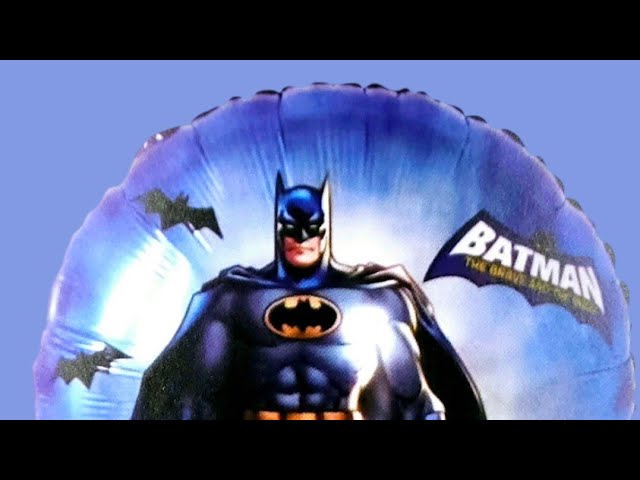 Vídeo relacionado con Ciao - Globo de aluminio Mylar redondo de Batman (46 cm, 18 pulgadas) original de DC Comics