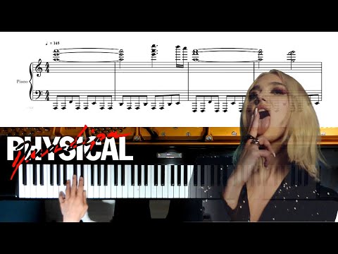 【Physical】by Dua Lipa, Piano Cover (Video with Sheet)