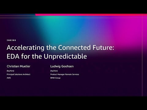 AWS re:Invent 2025 - Accelerating the Connected Future: EDA for the unpredictable (IND308)