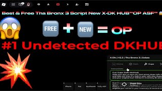 🔥 Best FREE Tha Bronx 3 Script 💥 NEW X-DK HUB OP AF! [2025]