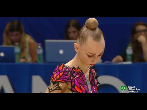 Viktoriia Onopriienko Ribbon Final 32,500 GOLD - World Cup Milan 2023