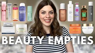 HUGE Beauty Empties 2025 | haircare, skincare, fragrance, and makeup