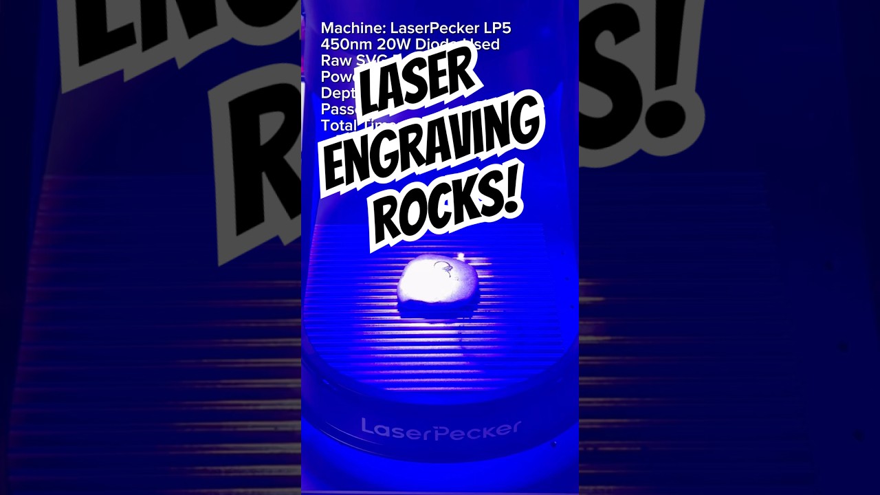 🔥 Engraving Stones with a Diode Laser – LaserPecker LP5 & LP2! FREE Design & Tutorial! 🚀