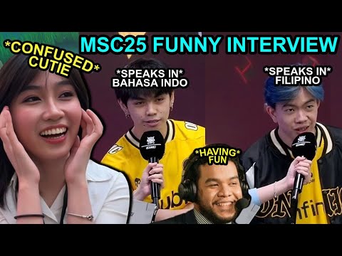 (ENG SUB) BRIGIDA CONFUSED WITH KIBOY AND K1NGKONG'S INTERVIEW! | MSC AT EWC 2025 FUNNY MOMENT