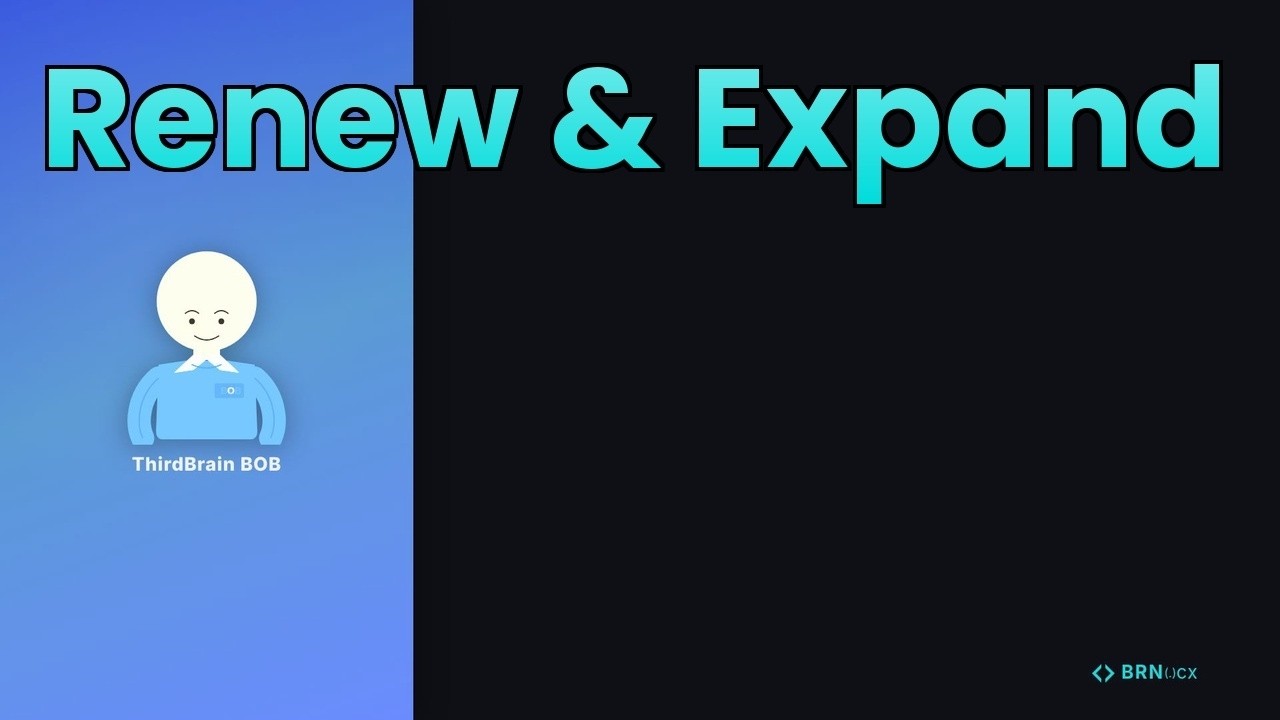 Renew & Expand Account — renewal path and expansion, handled