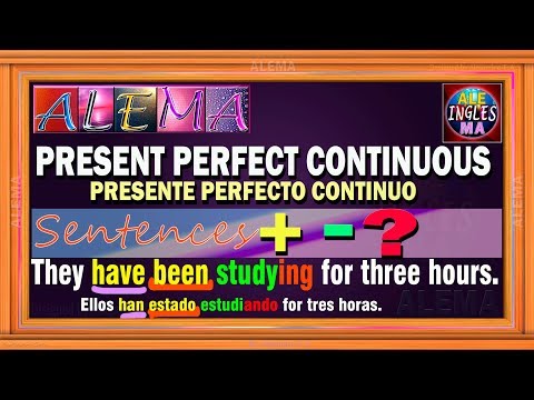 Present Perfect Continuous in English | Sentences with the Present Perfect Continuous | Lesson # 36