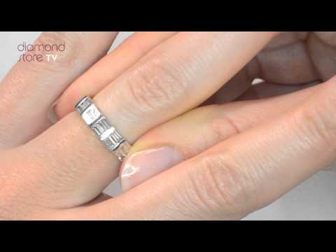 JG26 - Skye 0.50ct Diamond Half Eternity Ring In 18K White Gold