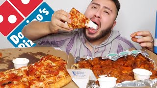 Download lagu DOMINOS Pizza   Hot Wings MUKBANG mp3