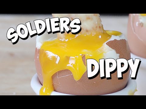Dippy Soft Eggs and Soldiers - Soft Boiled egg and soldiers