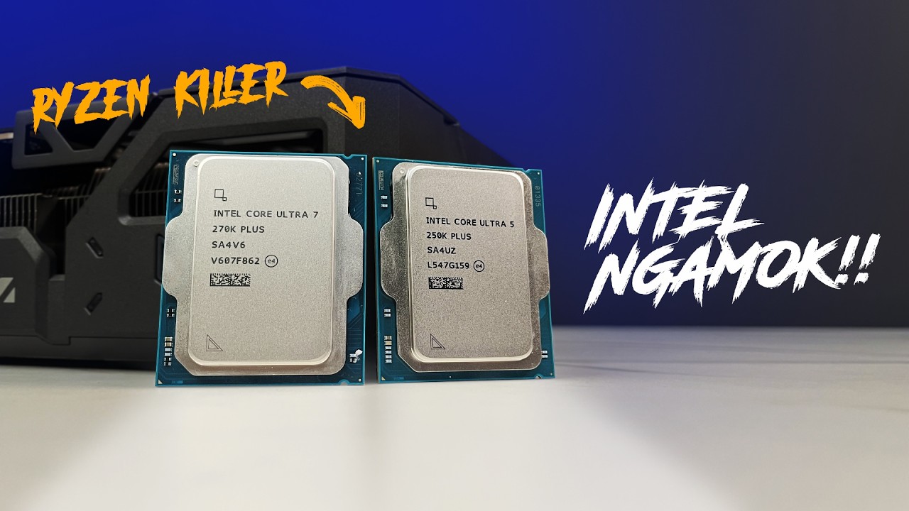 CPU Productivity Terkencang Termurah | Intel Core Ultra 5 250K Plus - Intel Core Ultra 7 270K Plus