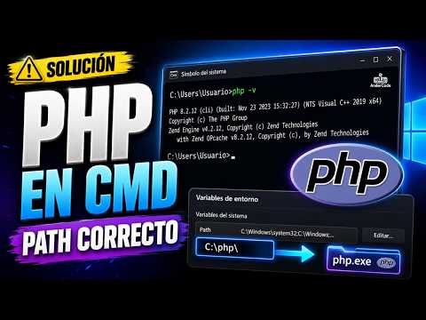 Cómo Ver la Versión de PHP en CMD y Configurar Variables de Entorno en Windows