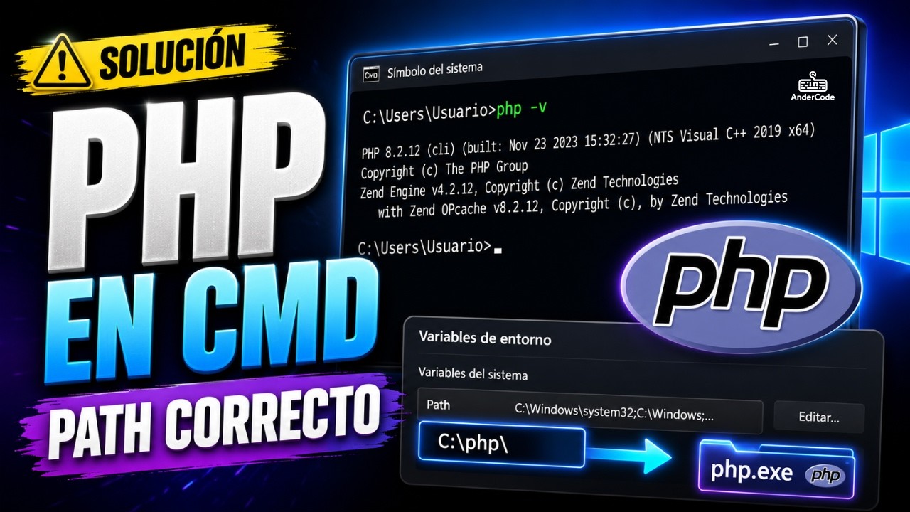 Cómo Ver la Versión de PHP en CMD y Configurar Variables de Entorno en Windows