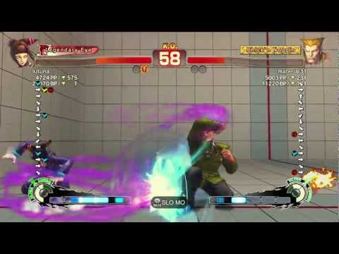 Tsuna (juri) vs material31 (Guile) - SUPER STREET FIGHTER 4 AE Ver 2012 720P