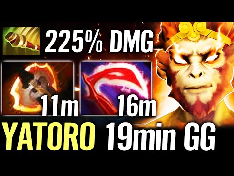 🔥 YATORO GOD Monkey King 11min Fast Fury + Desolator — 100% WTF MAX FARM 19min GG Dota 2 Pro