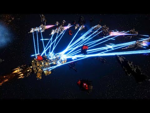 Imperial Navy vs Orks! - Massive Battle, Skirmish Gameplay, Battlefleet Gothic Armada 2