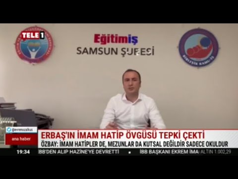 Genel Başkanımız Kadem Özbay`ın, Diyanet İşleri Başkanı Ali Erbaş`ın imam hatip çıkışına tepkisi TELE1 Tv`de haberleştirildi.  | EĞİTİM İŞ