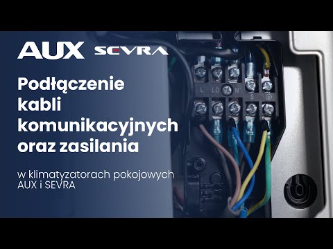 Podłączenie kabli komunikacyjnych oraz zasilania do klimatyzatora - Akademia Wienkra - zdjęcie